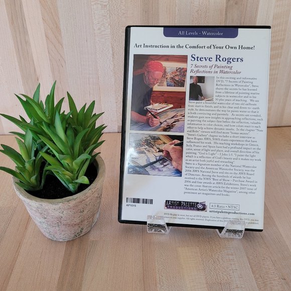 Watercolor Reflections By Steve Rogers. Artist Palette Productions DVD - Picture 3 of 3